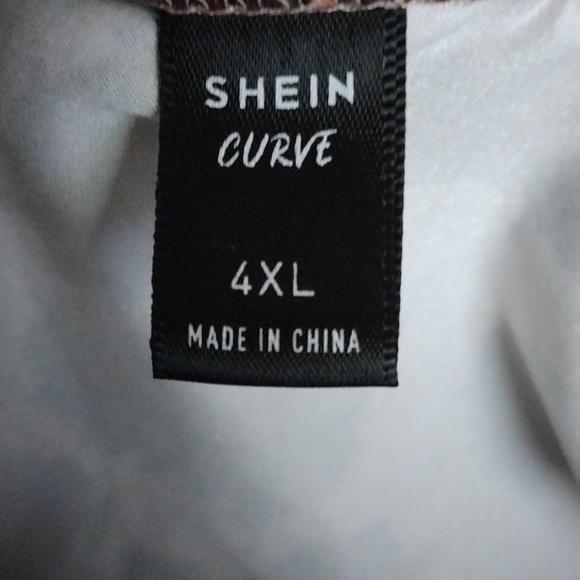 Stretchy 4XL Shein Leopard print pencil shirt - Picture 3 of 3